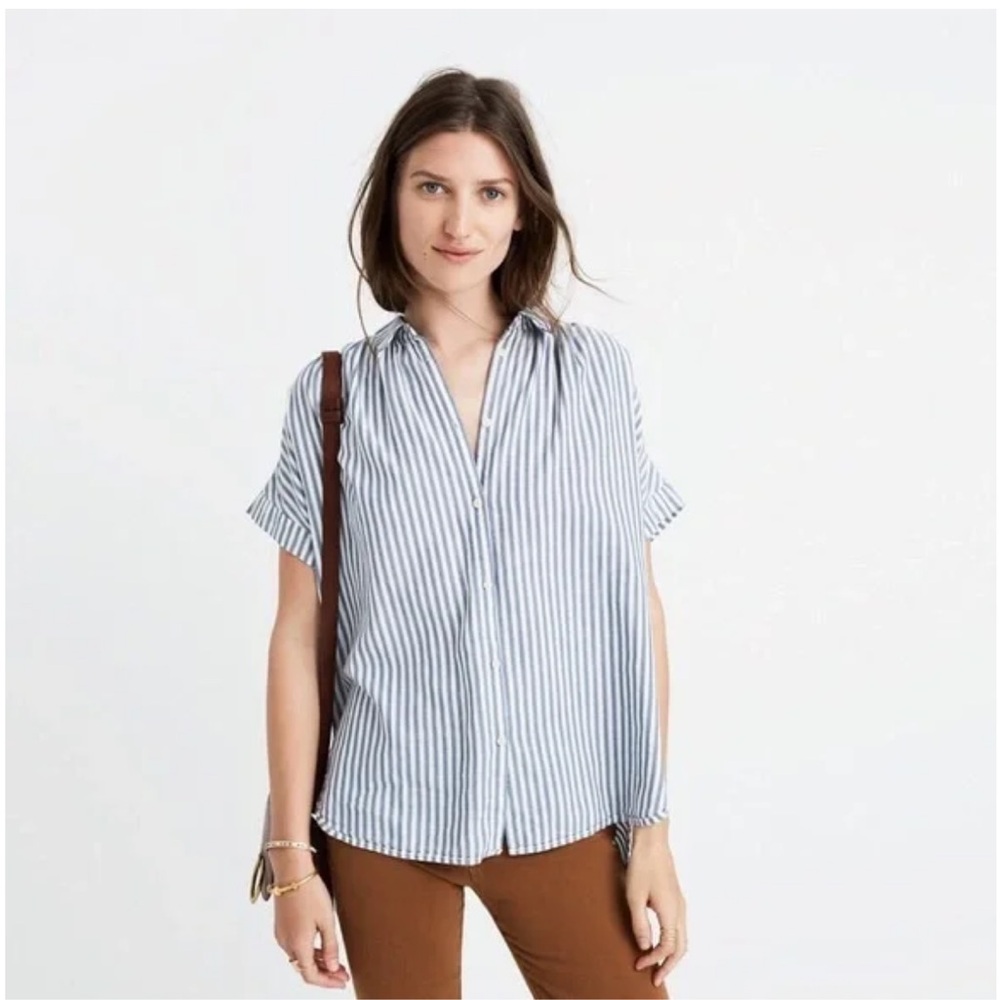 Madewell Poplin Striped Central Shirt